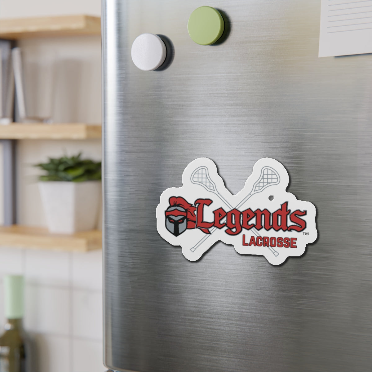 Legends Lax Sword Die-Cut Magnet