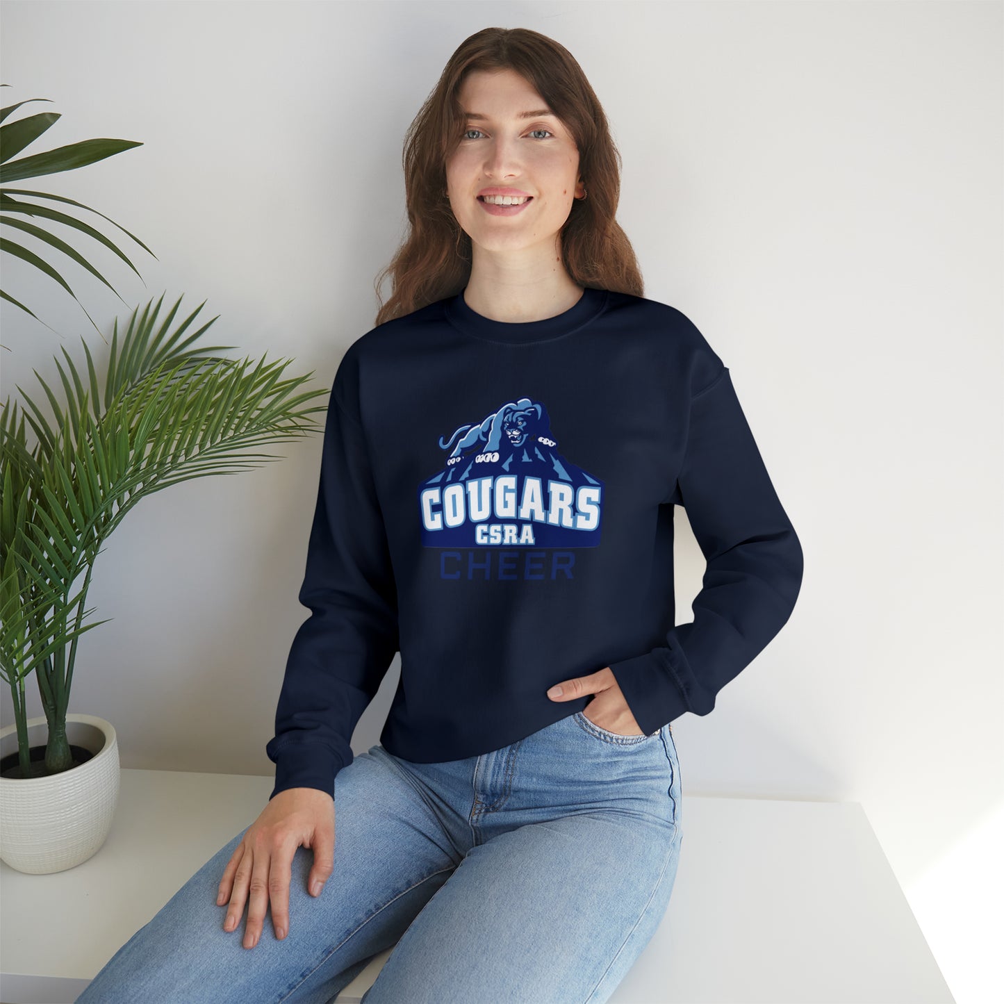 Cougars Cheer Unisex Crewneck Sweatshirt