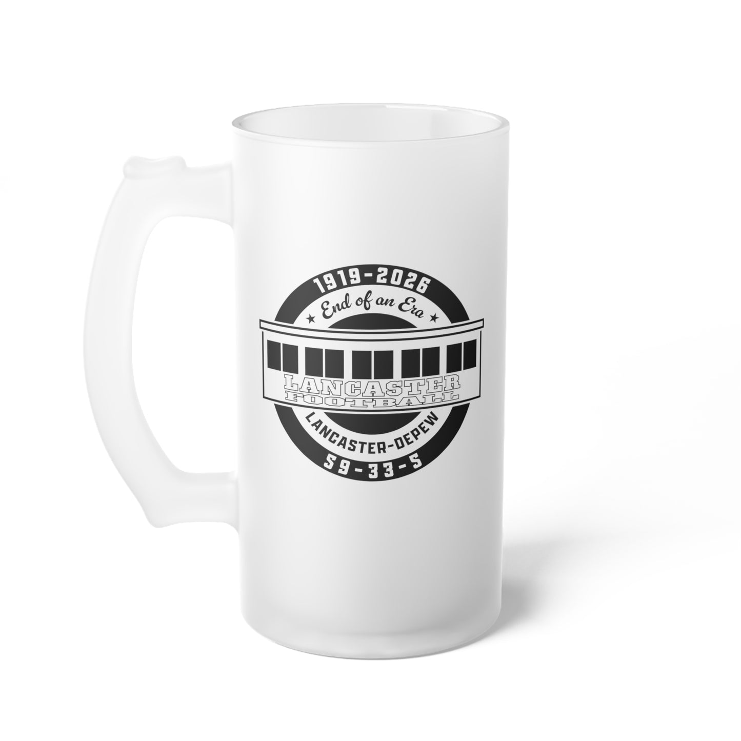 Lancaster Commemorative Frosted Glass Mug