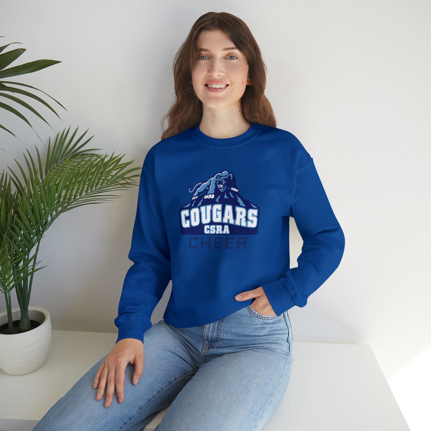 Cougars Cheer Unisex Crewneck Sweatshirt