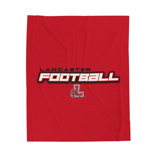 Lancaster Football Velveteen Plush Blanket