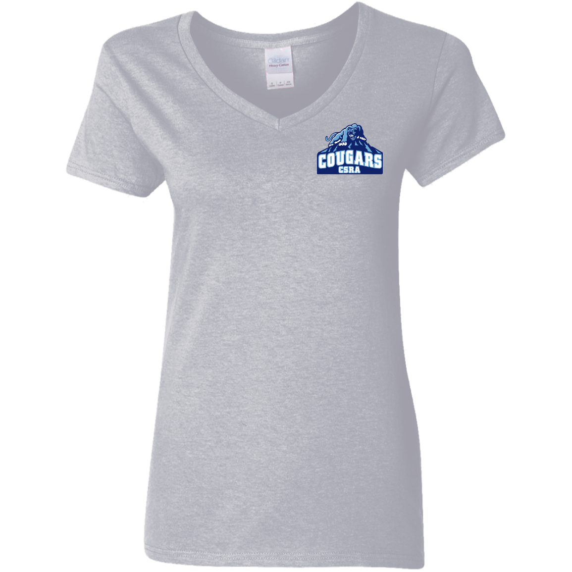 CSRA Ladies' Cotton V-Neck T-Shirt