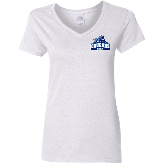 CSRA Ladies' Cotton V-Neck T-Shirt