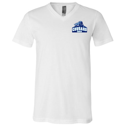 Cougars Unisex Jersey SS V-Neck T-Shirt