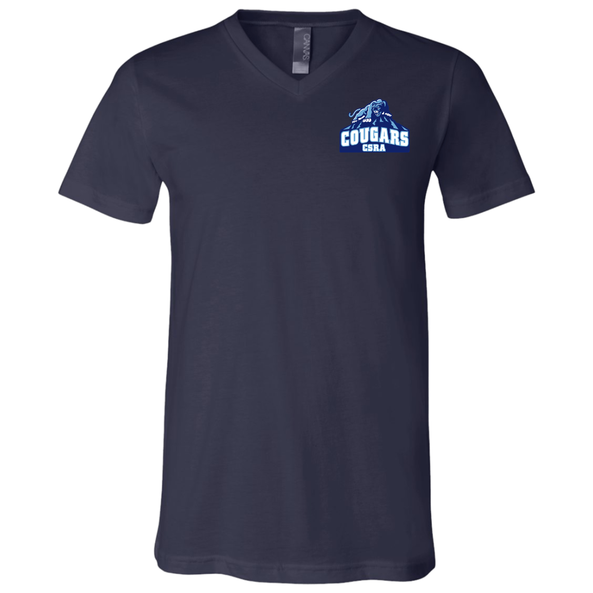 Cougars Unisex Jersey SS V-Neck T-Shirt