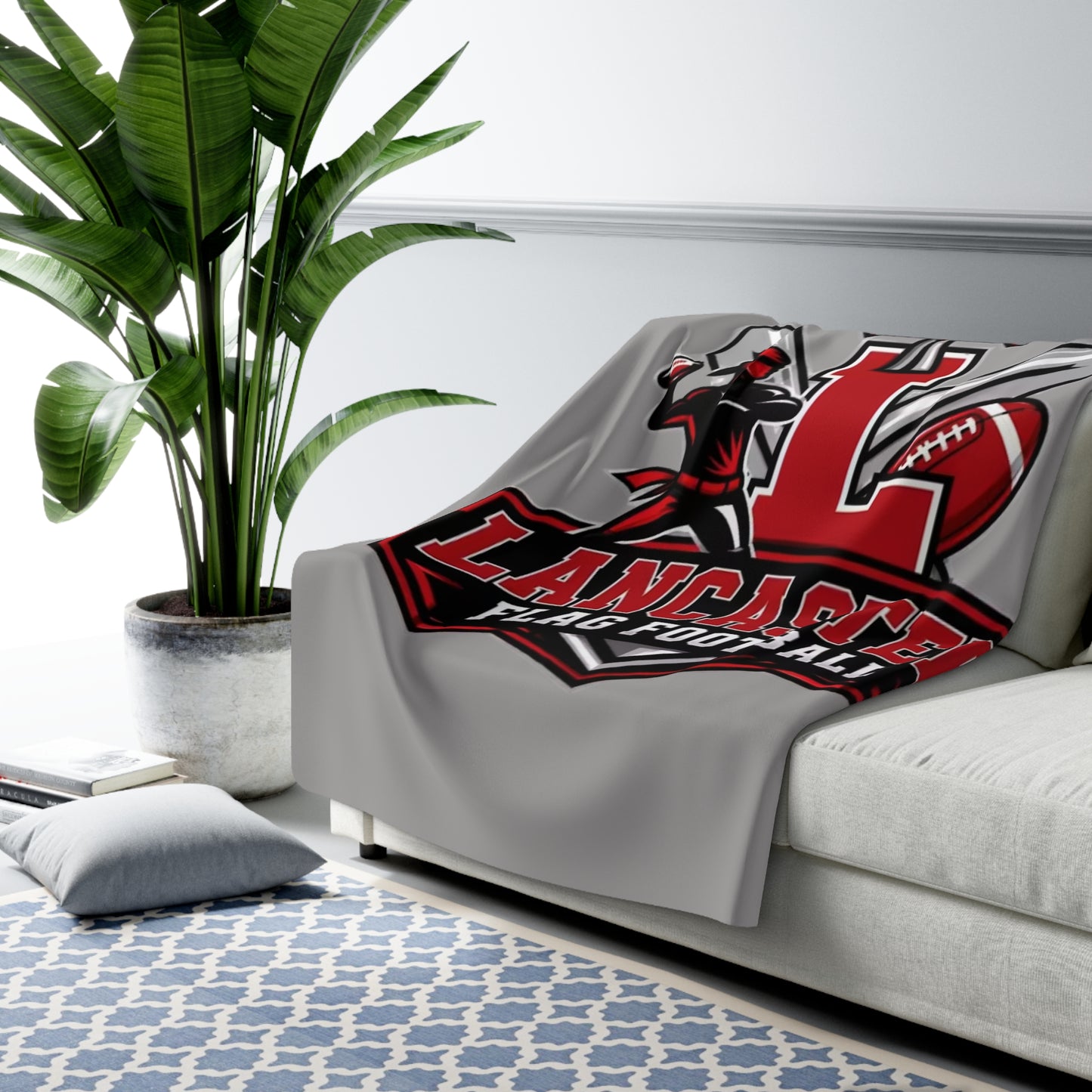 Lancaster Flag Football Sherpa Blanket