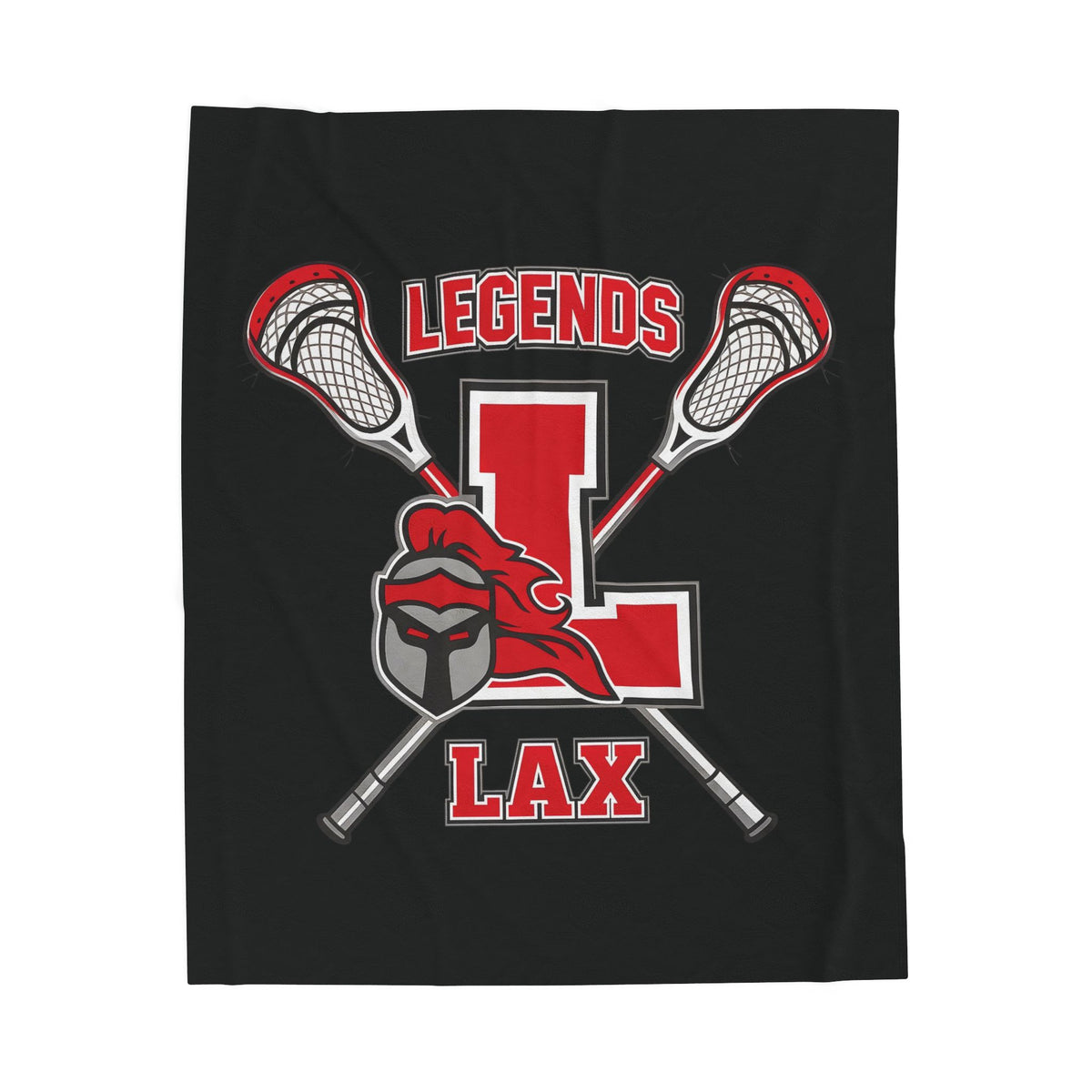 Legends Lax Velveteen Plush Blanket