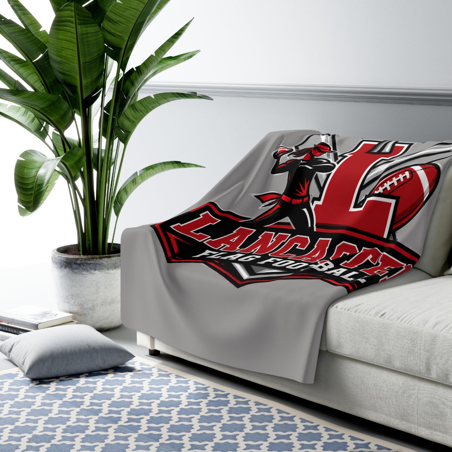 Lancaster Girl's Flag Football Sherpa Blanket