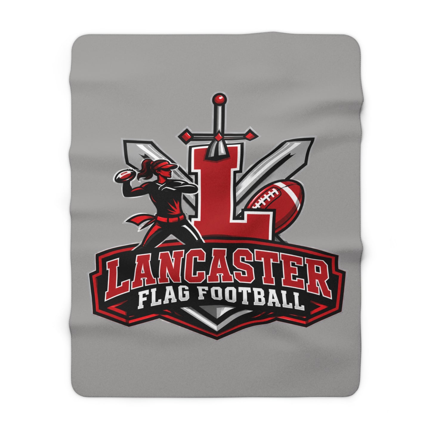 Lancaster Girl's Flag Football Sherpa Blanket