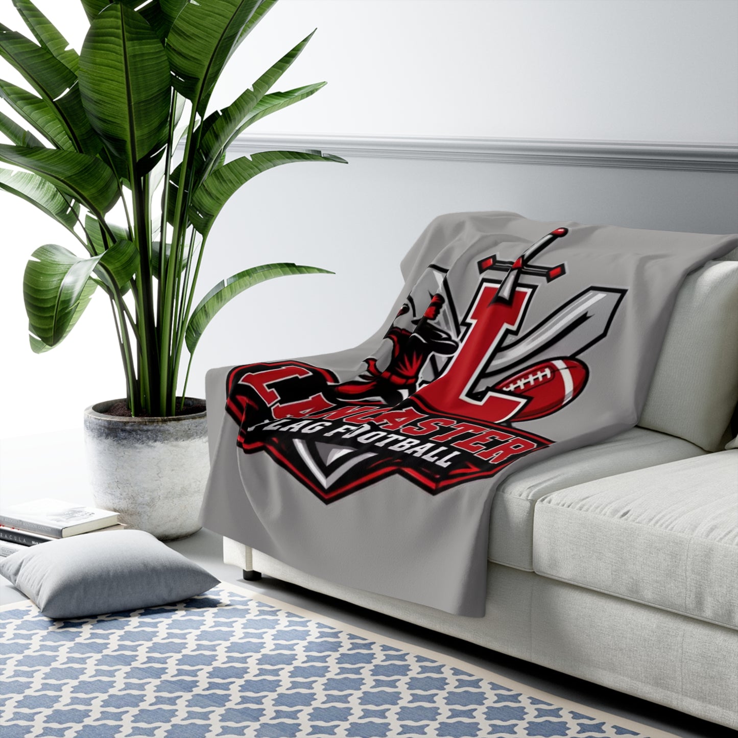 Lancaster Flag Football Sherpa Blanket