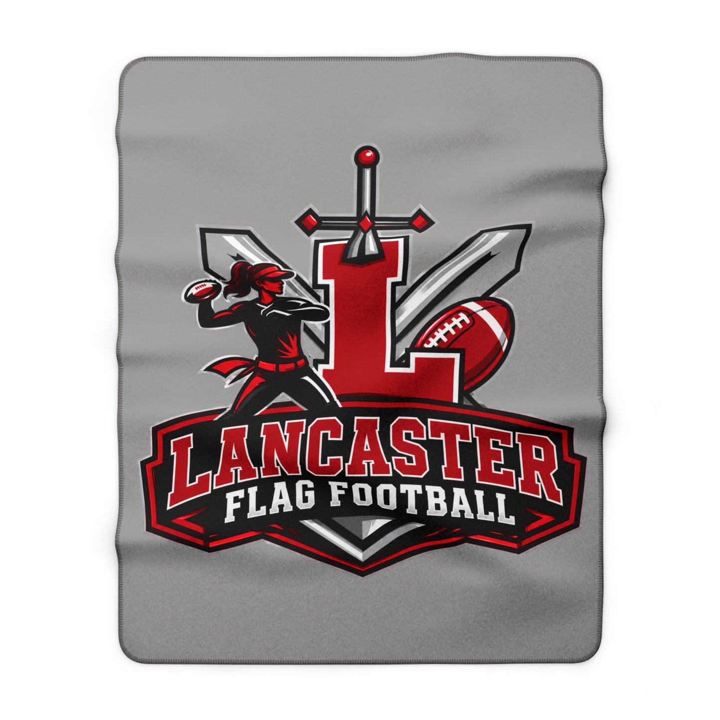 Lancaster Girl's Flag Football Sherpa Blanket