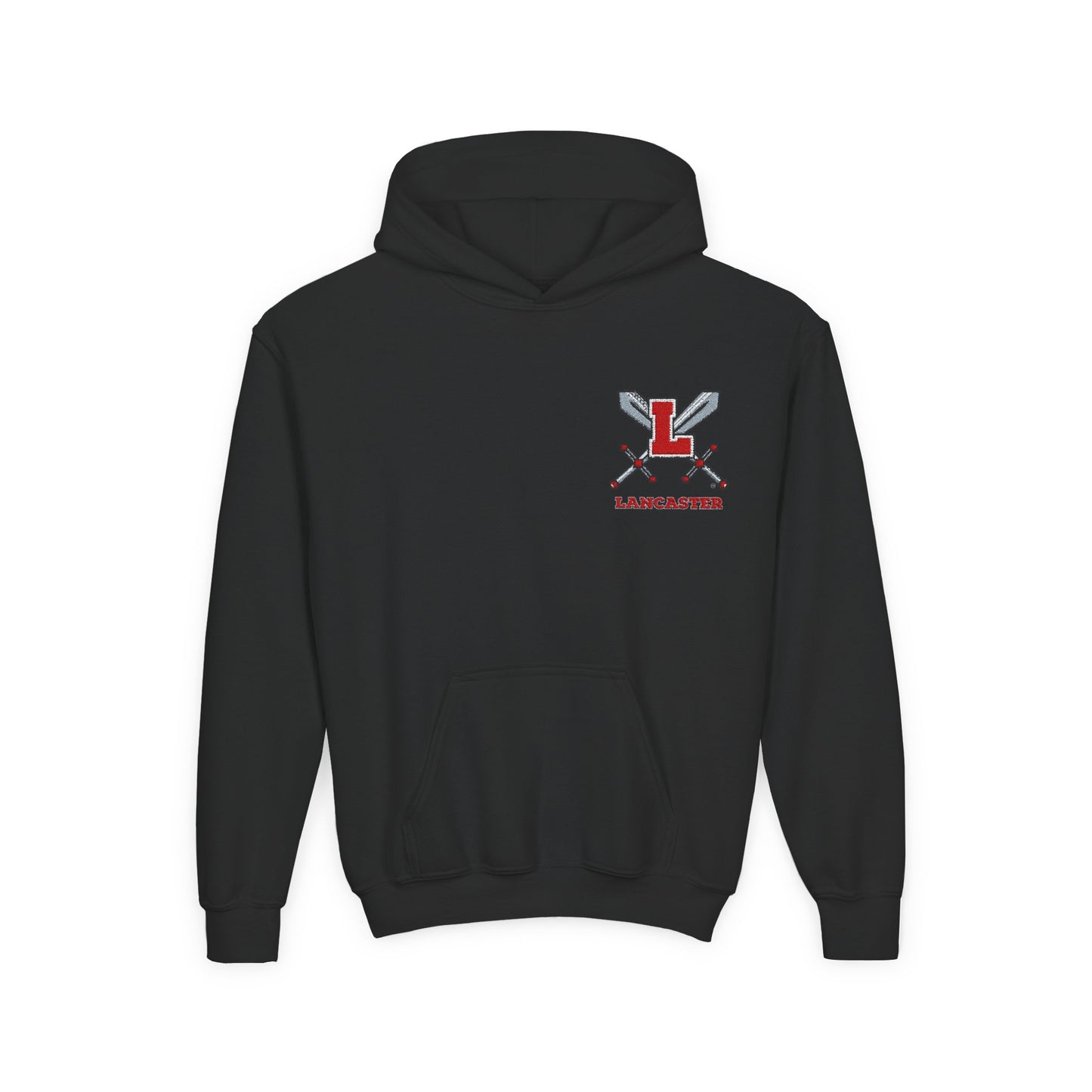 Youth Hooded Sweatshirt with Lancaster Design - Cozy, Stylish, Perfect for Sports, Back to School, Gifts, and Everyday Wear