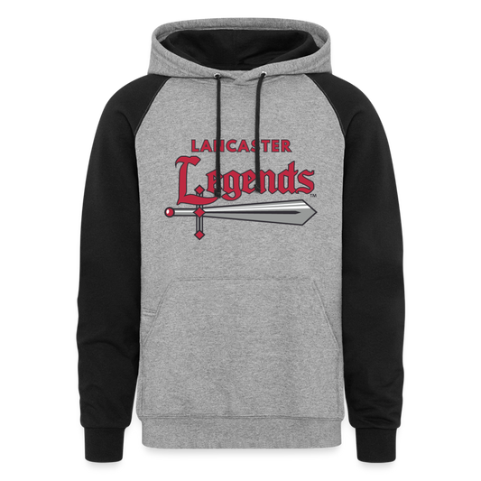 Legends Football Colorblock Hoodie - heather gray/black