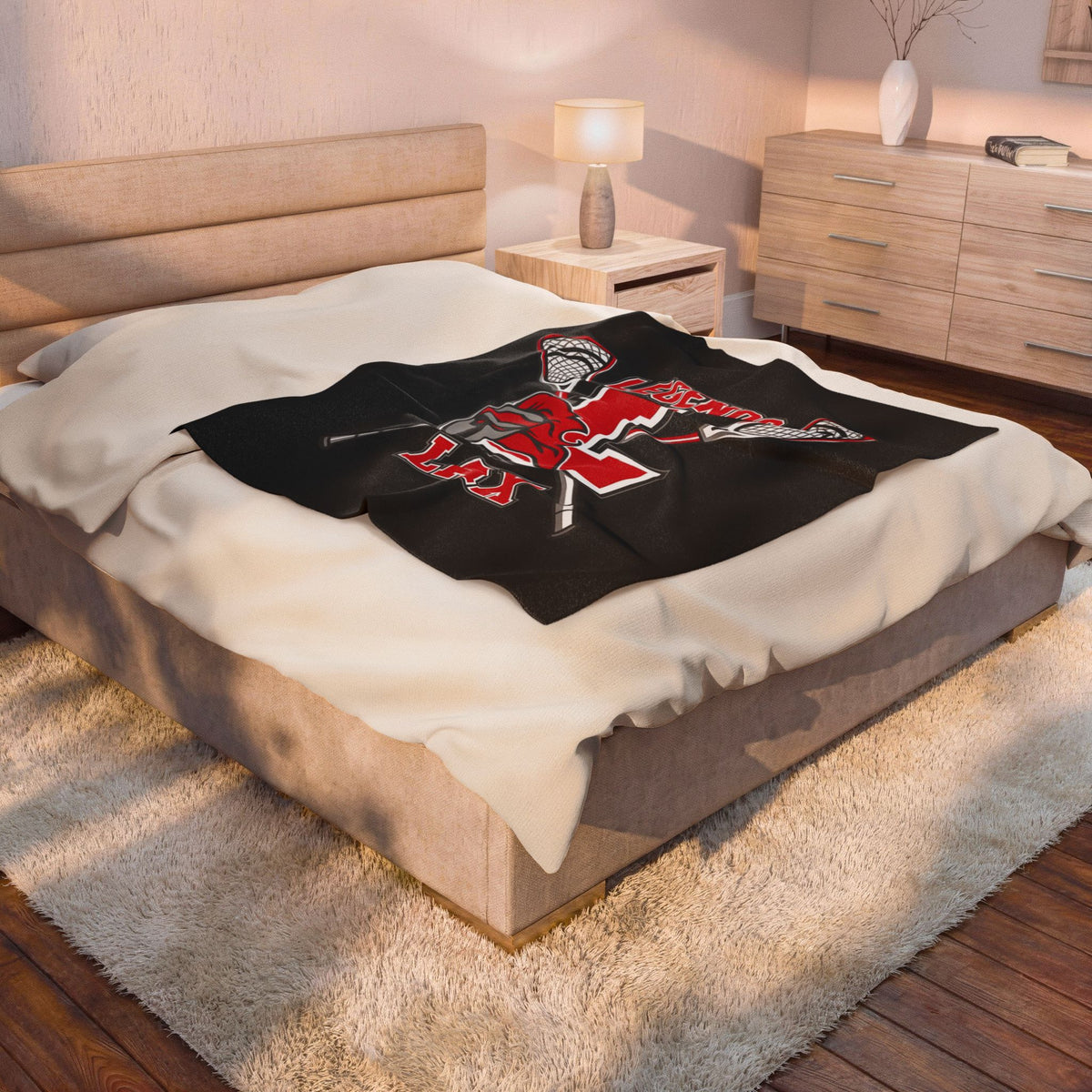Legends Lax Velveteen Plush Blanket