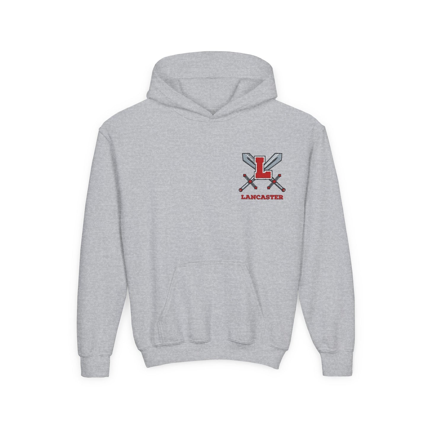 Youth Hooded Sweatshirt with Lancaster Design - Cozy, Stylish, Perfect for Sports, Back to School, Gifts, and Everyday Wear