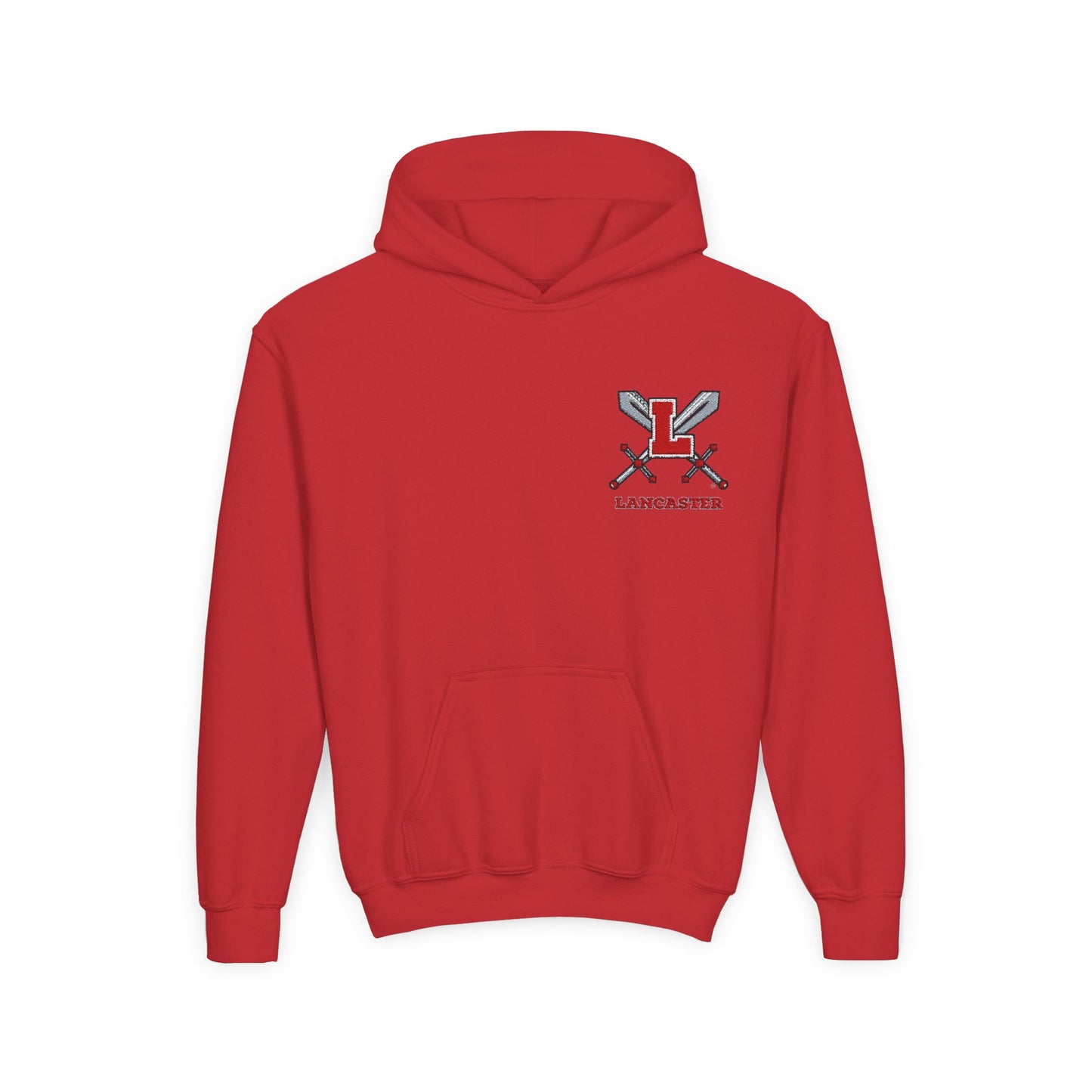 Youth Hooded Sweatshirt with Lancaster Design - Cozy, Stylish, Perfect for Sports, Back to School, Gifts, and Everyday Wear