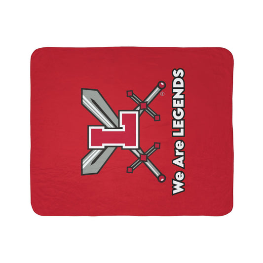 Lancaster Cozy Football Sherpa Blanket