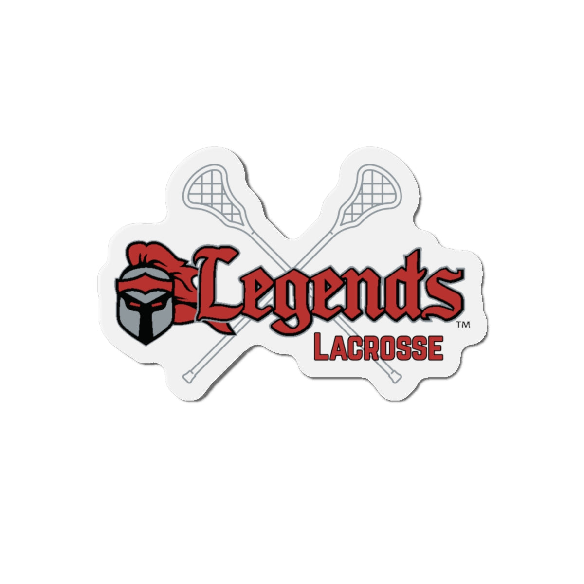 Legends Lax Sword Die-Cut Magnet