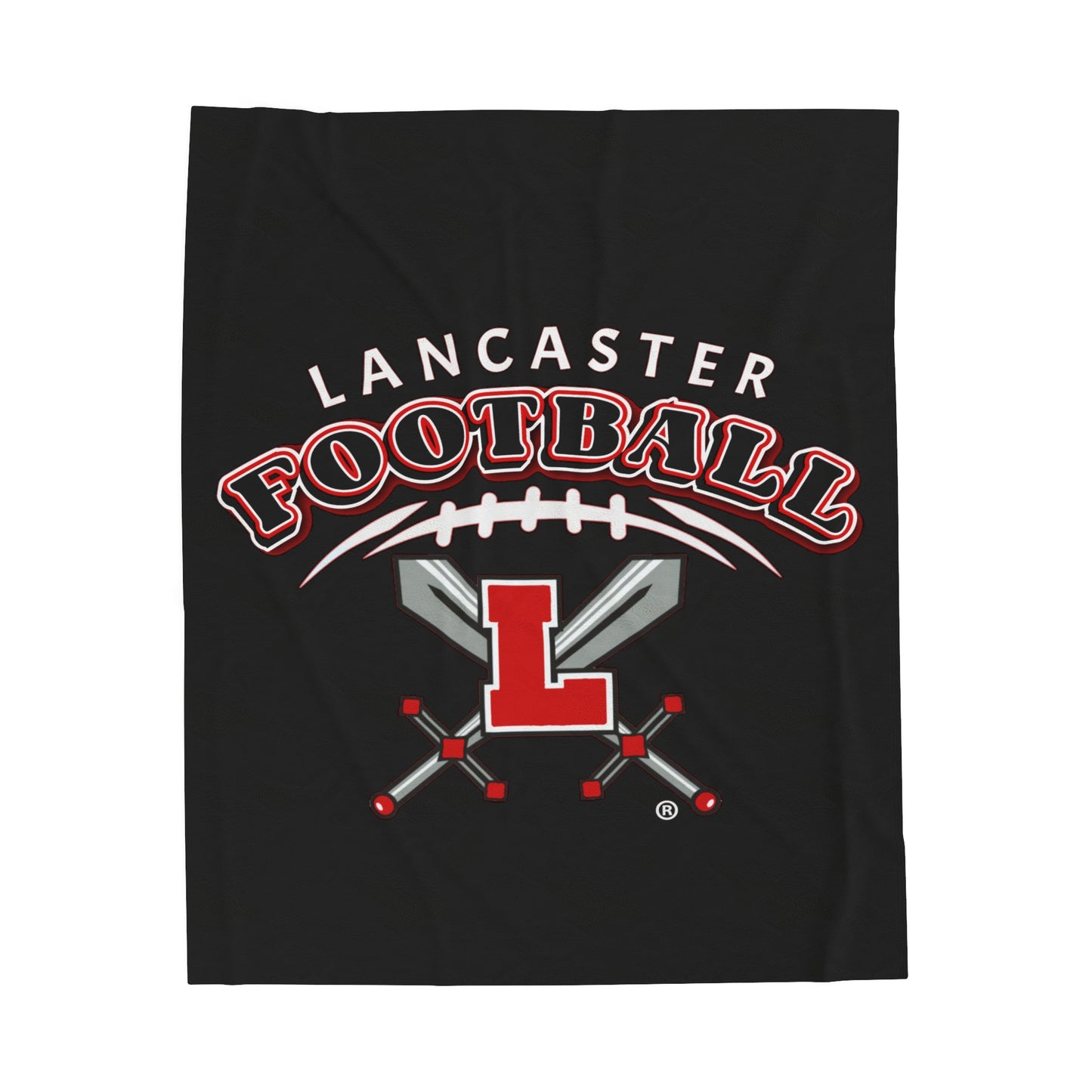 Lancaster Football Velveteen Plush Blanket