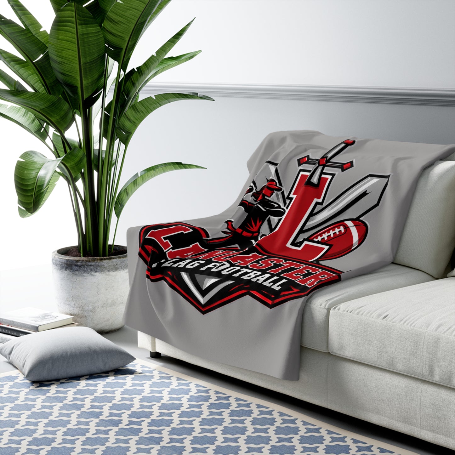 Lancaster Girl's Flag Football Sherpa Blanket