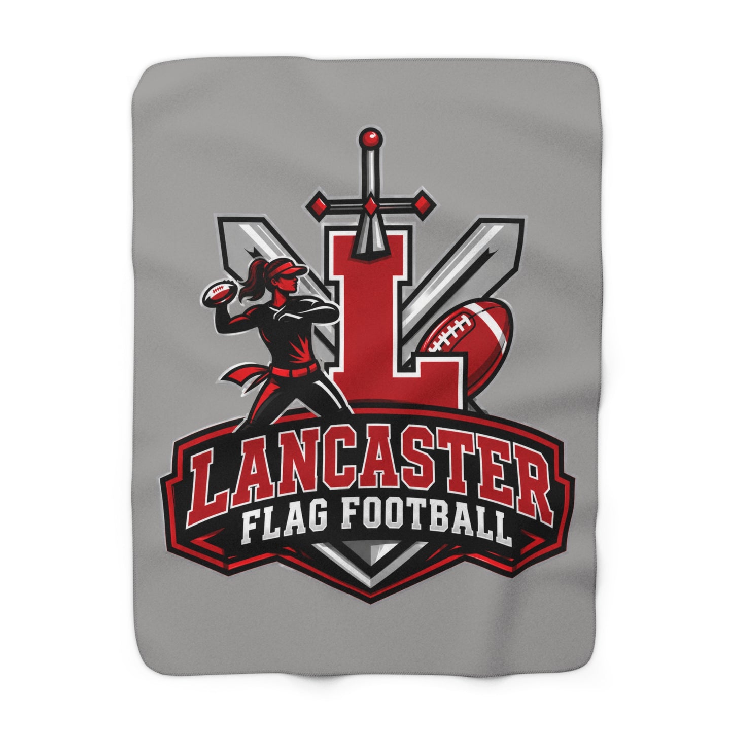 Lancaster Girl's Flag Football Sherpa Blanket