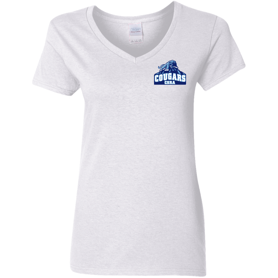 CSRA Ladies' Cotton V-Neck T-Shirt
