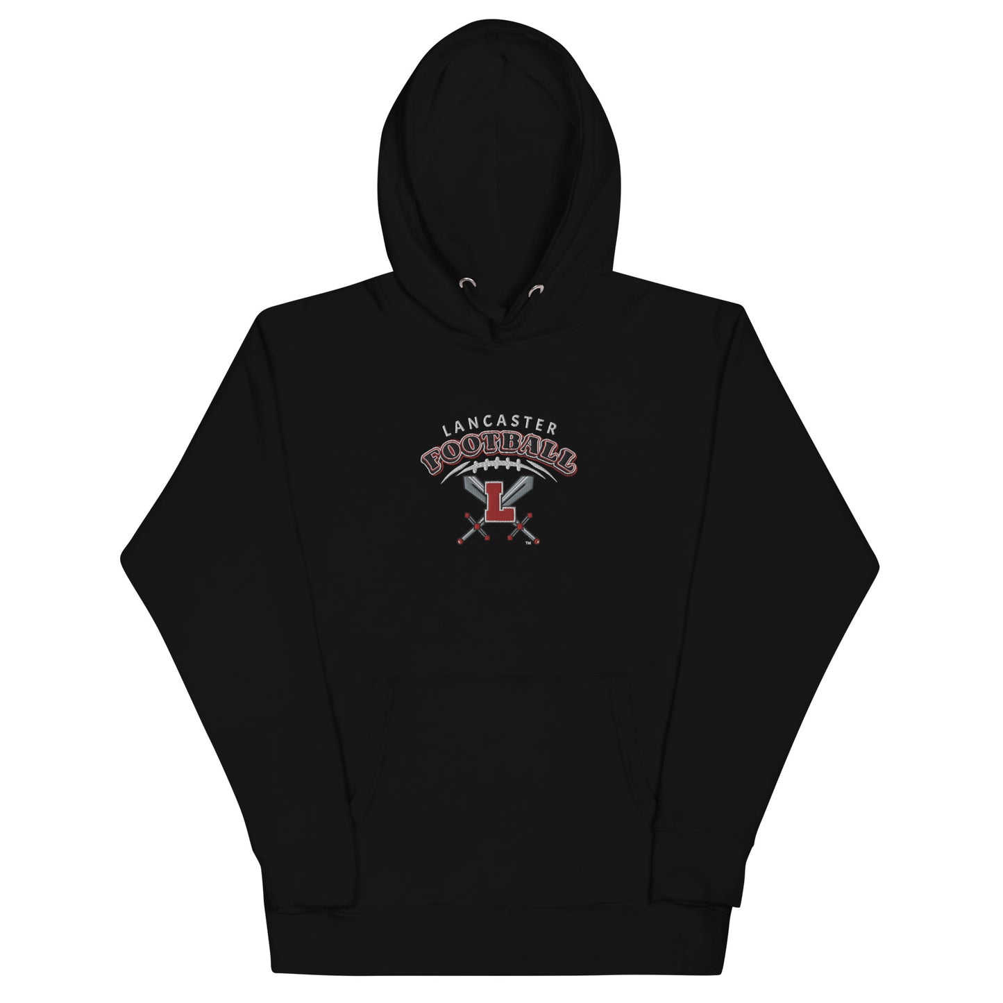 Embroidered Lancaster Football Hoodie
