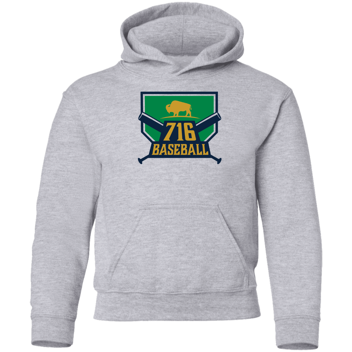716 Baseball  Youth Pullover Hoodie