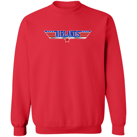 Airlanes Crewneck Pullover Sweatshirt