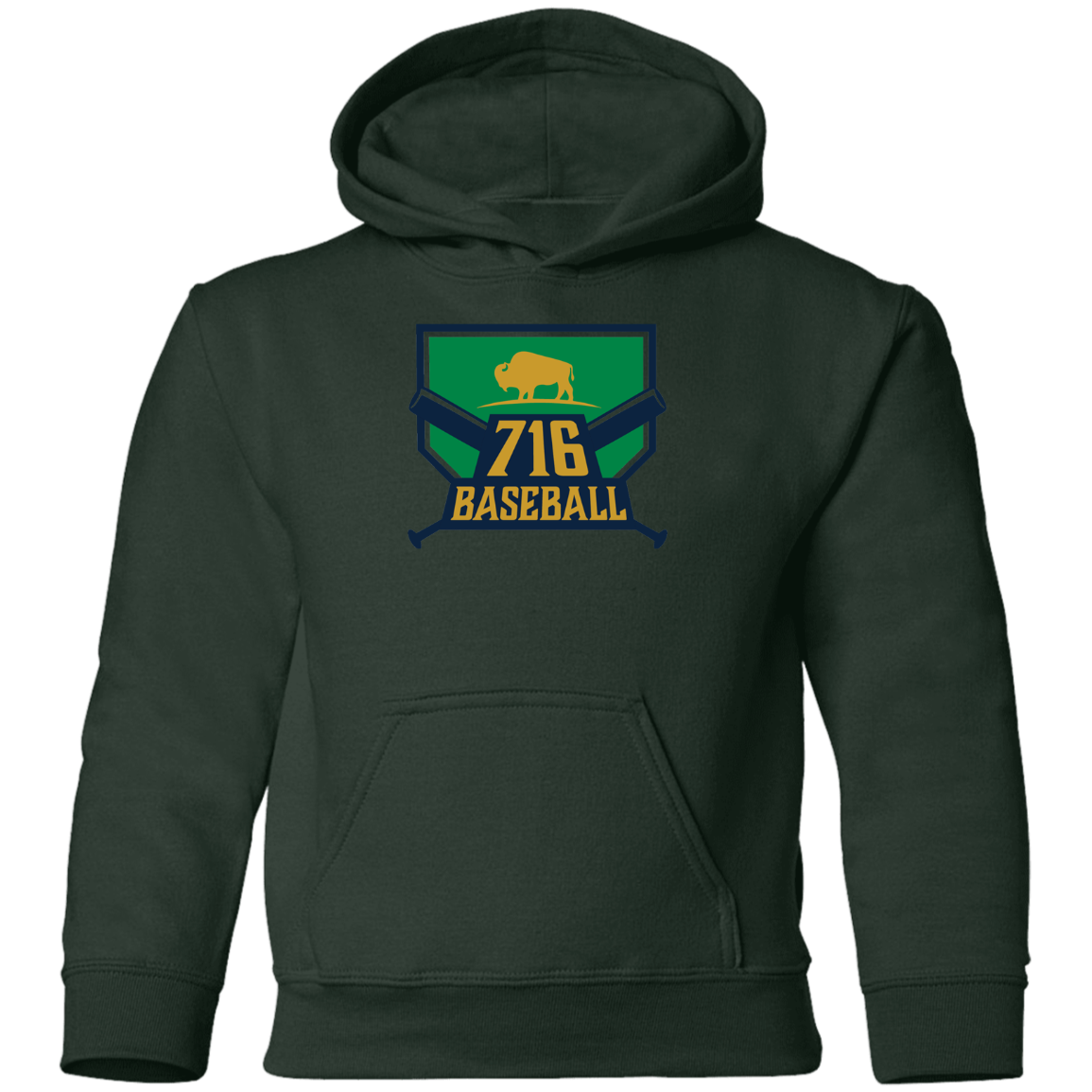 716 Baseball  Youth Pullover Hoodie