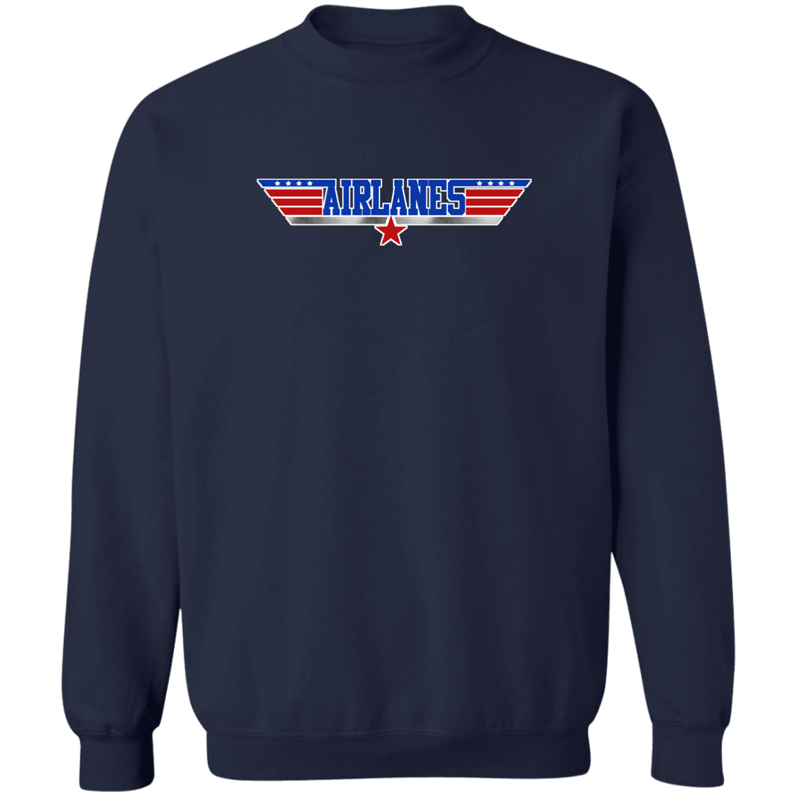 Airlanes Crewneck Pullover Sweatshirt