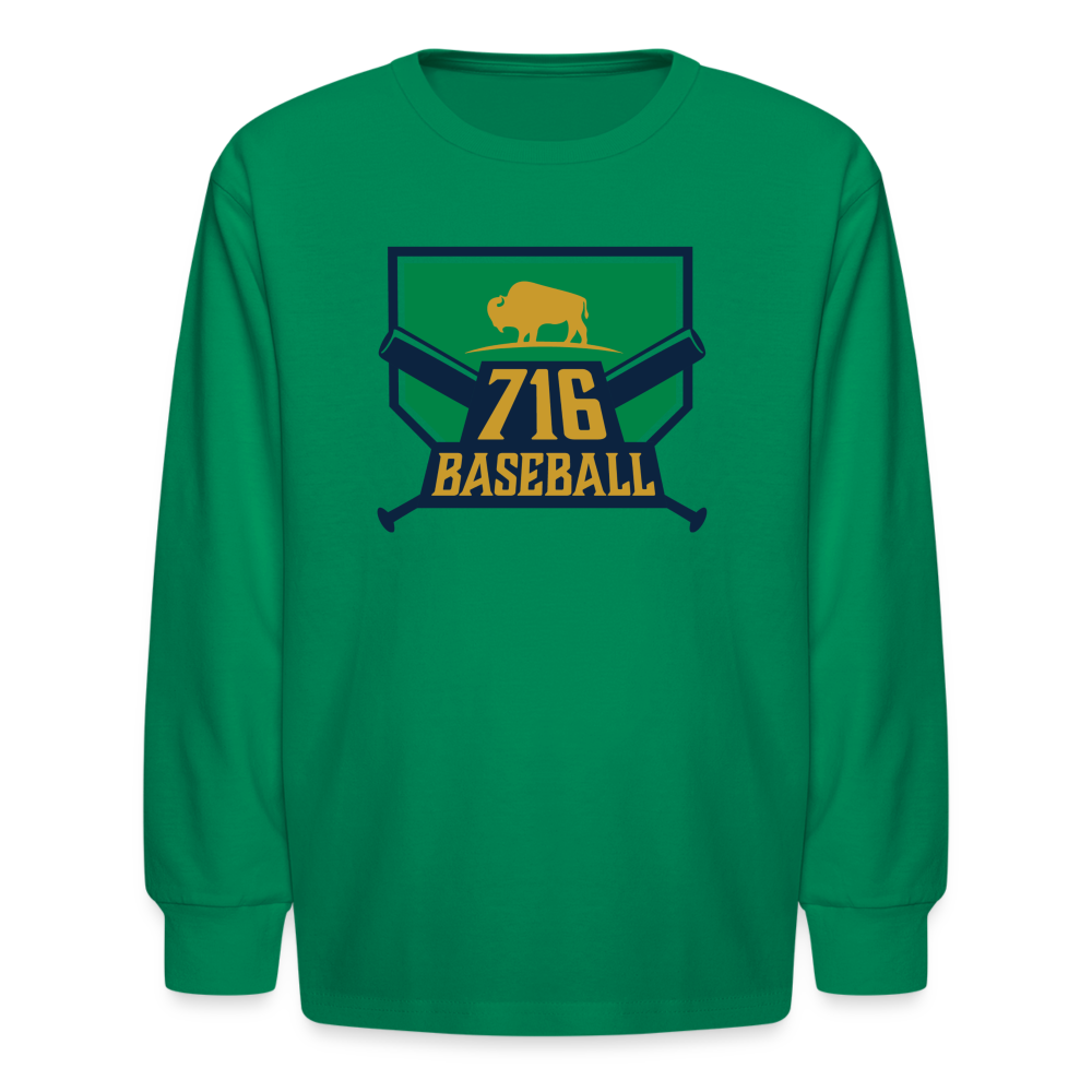 716 Kids' Long Sleeve T-Shirt - kelly green