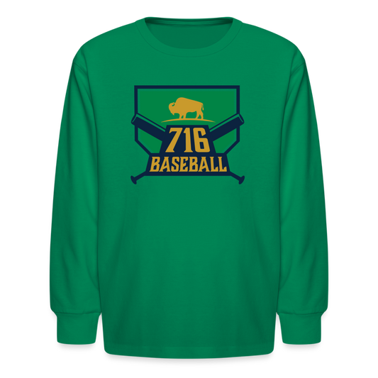 716 Kids' Long Sleeve T-Shirt - kelly green